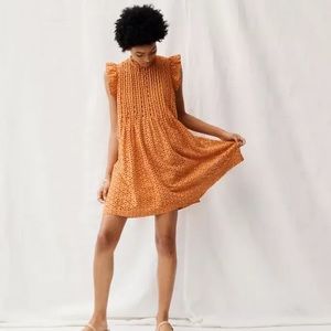 Madewell Boho Crotchet babydoll dress size large